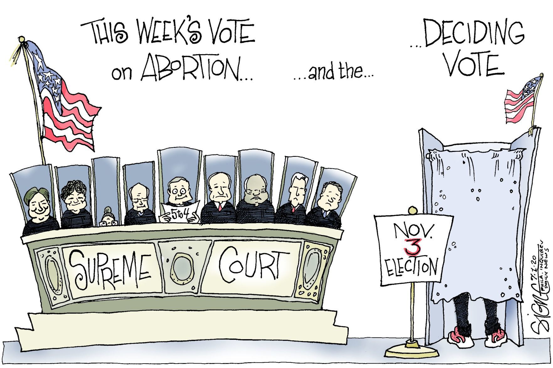 Signe Wilkinson cartoon